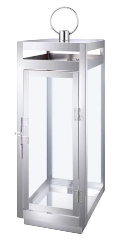 
Home Decoration Outdoor and Indoor Geometric Romantic Vintage Metal Glass Candle Lantern 