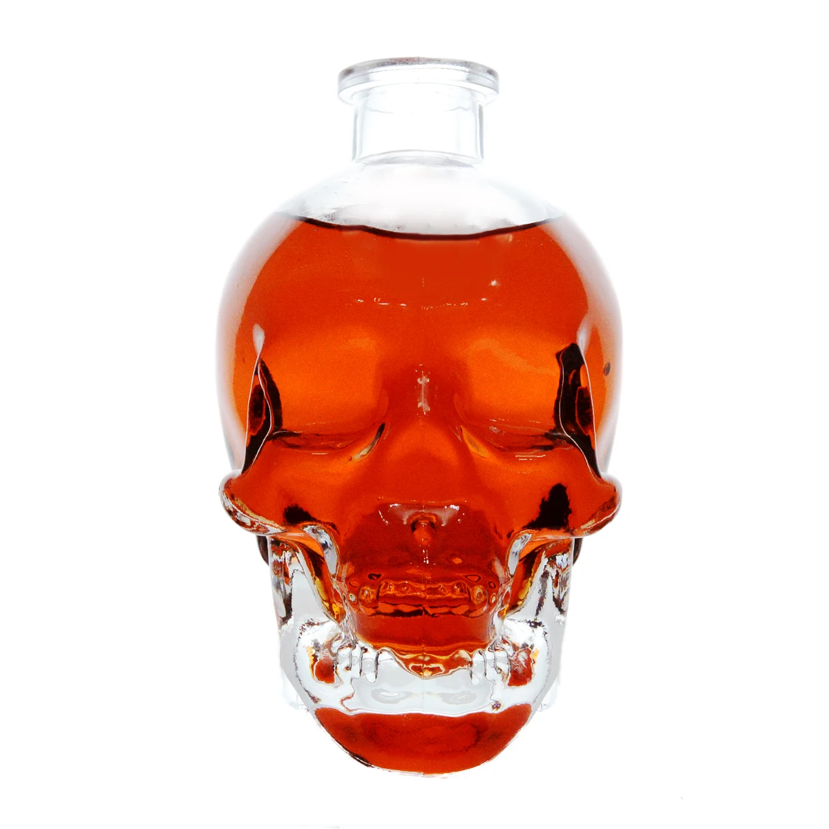 Whiskey glass rum gin glass vodka 700ml glass skull bottle creative crystal skull wh