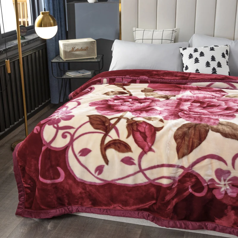 Customize Soft Warm Coral Fleece Blanket For Home