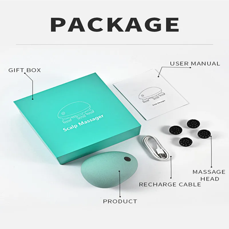 Portable Multiple Pain Relief Scalp Hair Relaxation Massage Modes Electric Handheld Head Massager