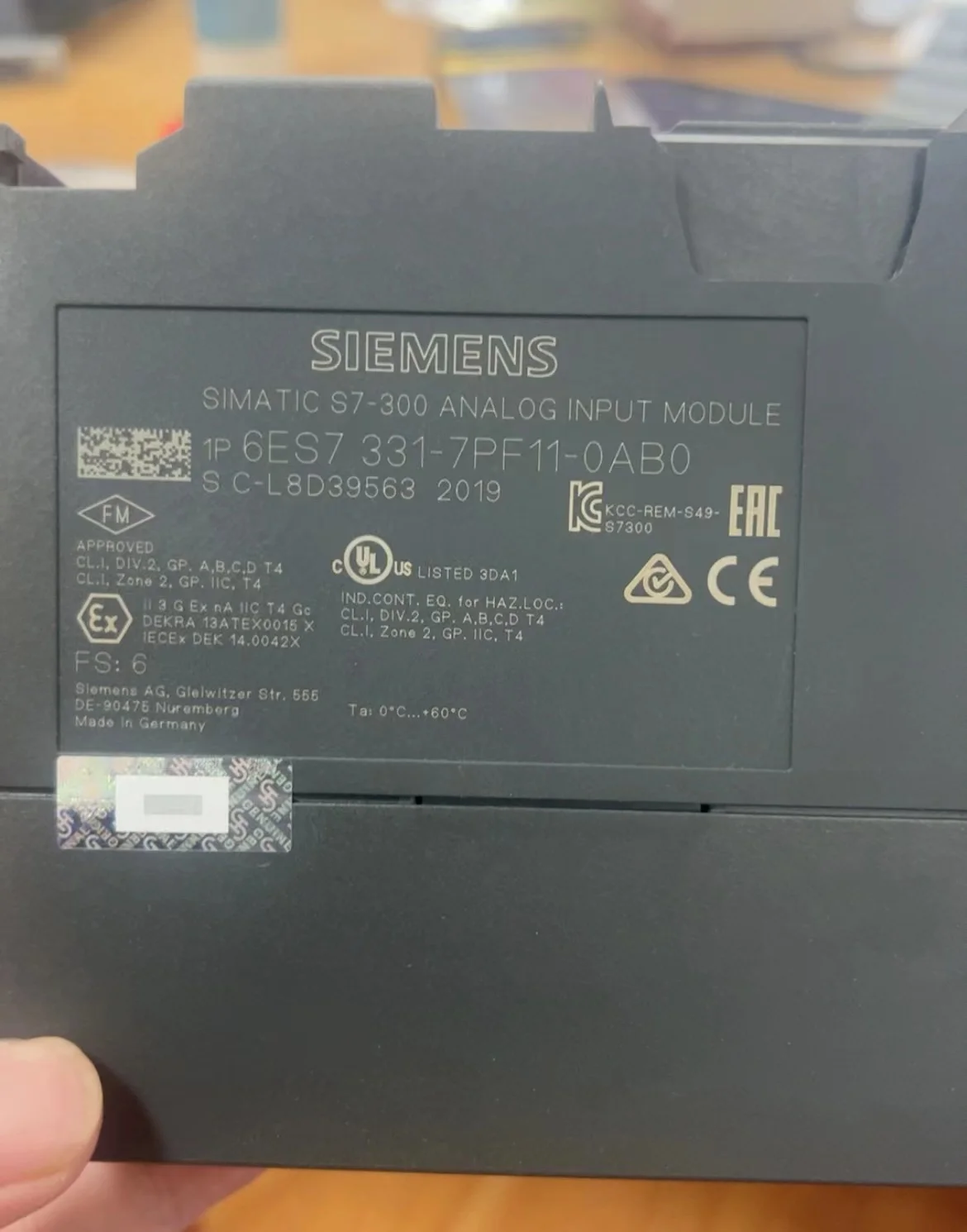 100%NEW CPU 313C SIMATIC S7-300 PLC Power Supply Module Compact CPU 6ES7331-7PF11-0AB0