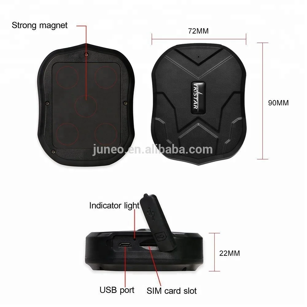 GPS Tracker 4G LTE MagneticTK905 5000mAh Rechargeable Battery 40 Days Standby Online Tracking Waterproof Car Tracker for Fleet