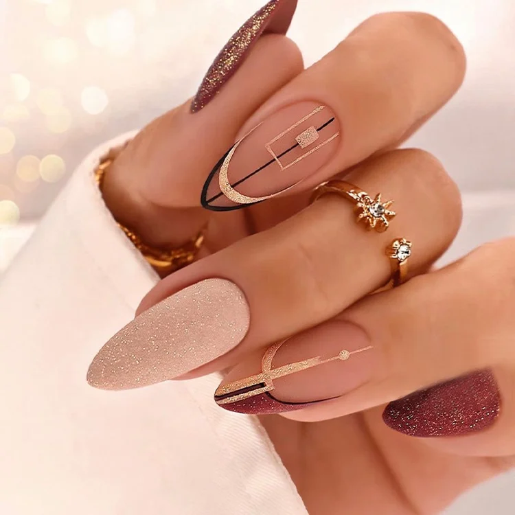 Naixi New Arrival Blind Box Press On Nails High Quality Acrylic Nail Private Labeling Custom Artificial Fingernails Women Nail