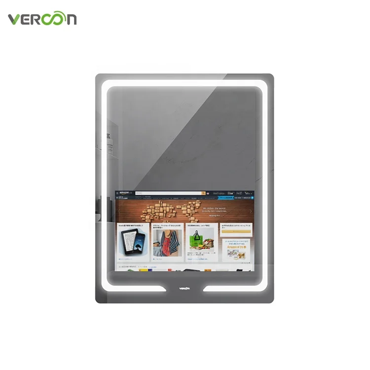 Vercon Mini Beauty Make up Table Vanity Small Smart Mirror Magic with LED Lights