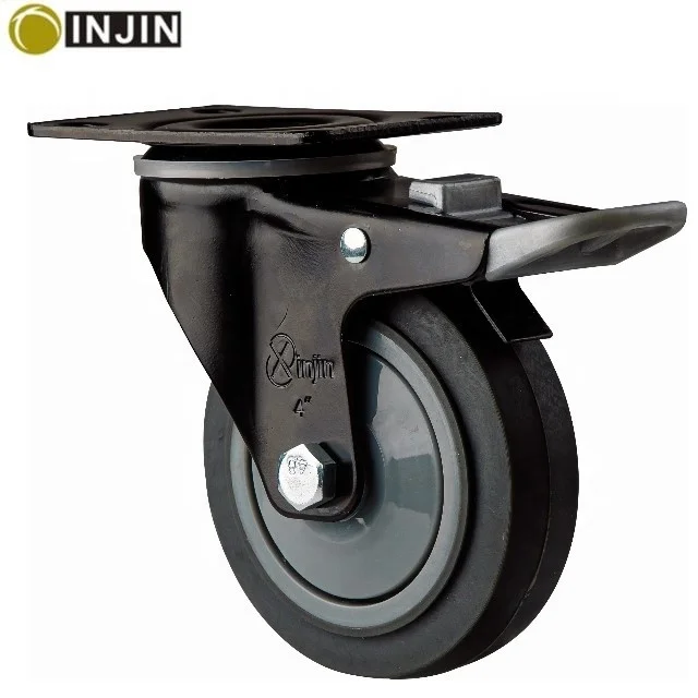 
Xinjin factory direct supply 3 inch TPR swivel castor/casters wheel with plastic center 