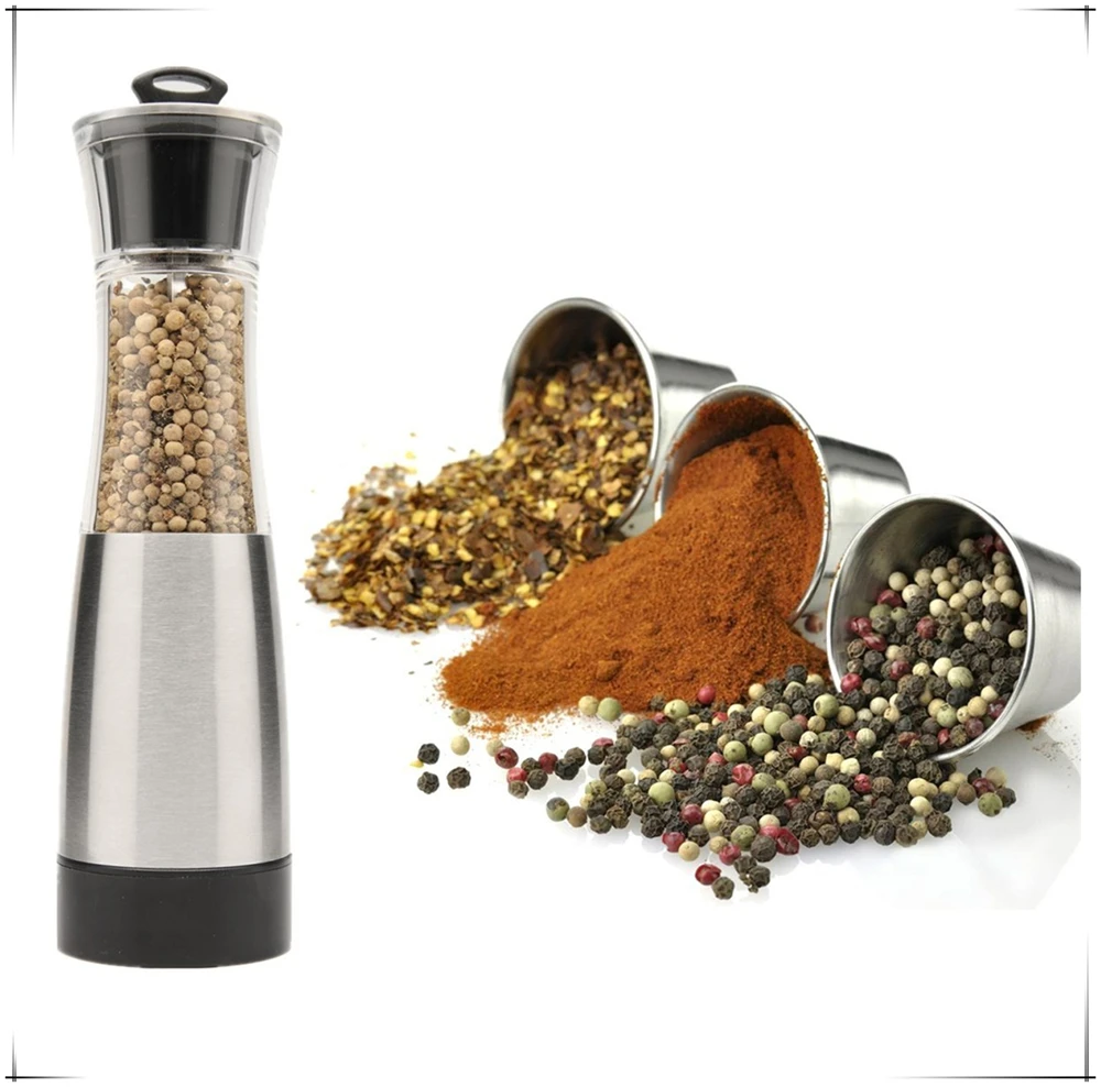gravity salt and pepper mill automatic grinder set