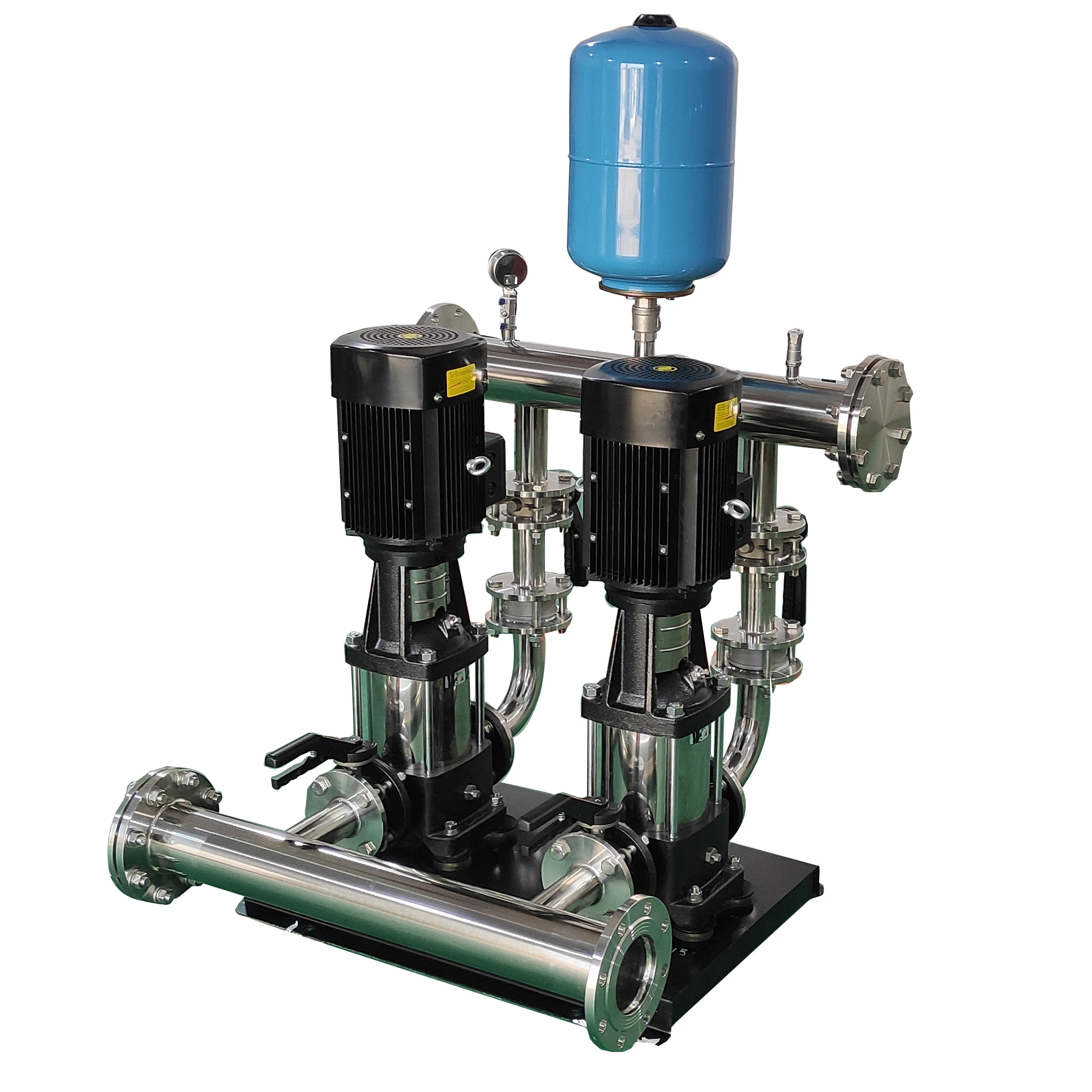 Maximum 320hp stainless steel vertical multistage centrifugal pump, circulating pump set DN50-200