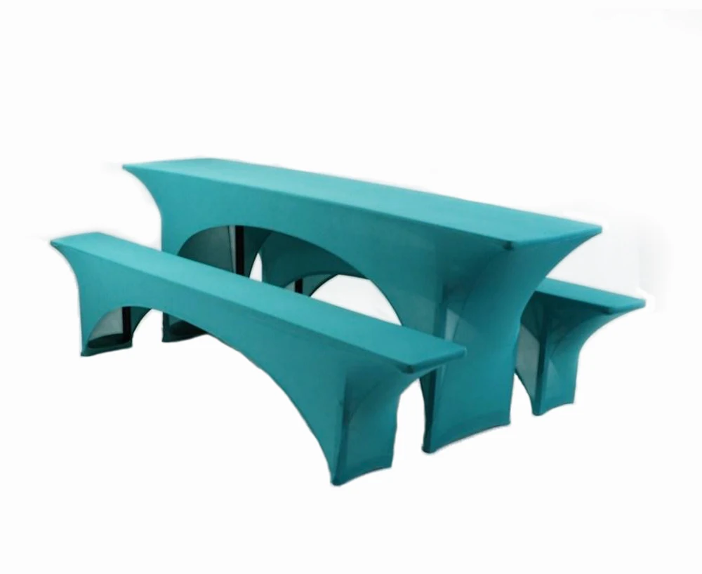 Cheap Spandex Beer Table Cover Stretch Beer Bench Cover Elastic Beer Garden Sets for Outdoor Party