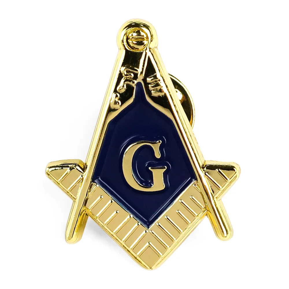 Custom made personalized metal enamel masonic Lapel Pin