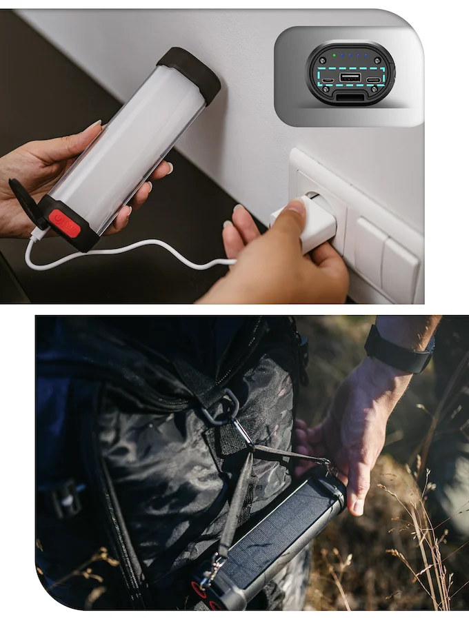 ES-L01 waterproof rechargeable solar led emergency warning lights strobe lights