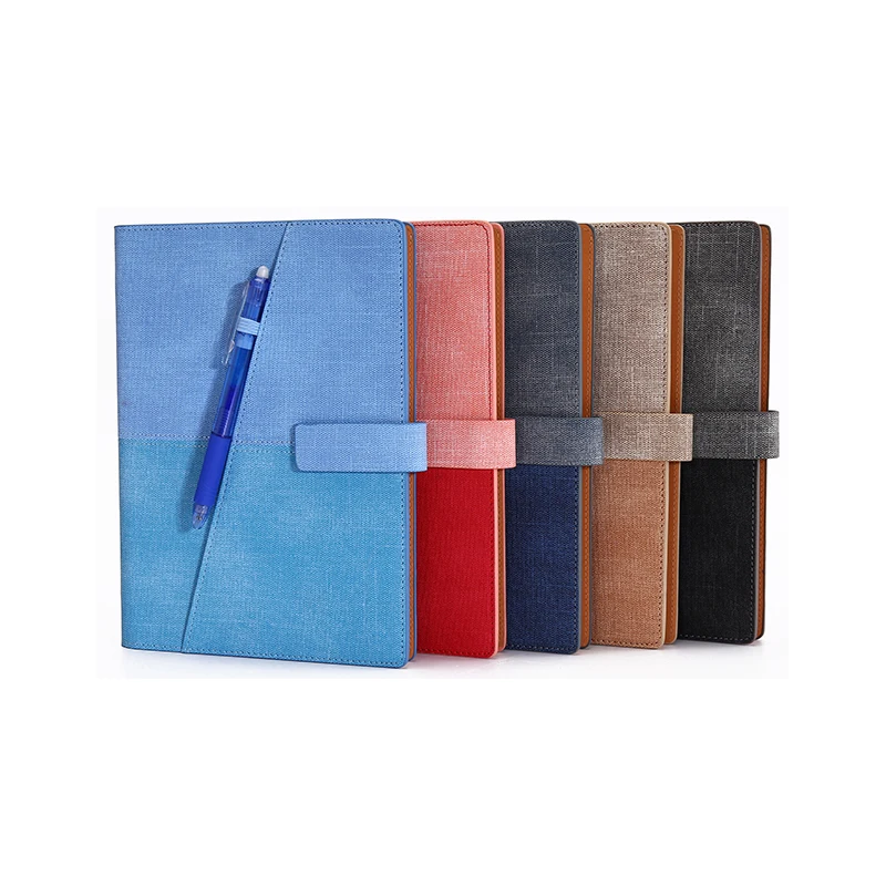 Ready to ship A5 PU Leather 6 Ring Loose Leaf Budget Binder Planner Reusable Notebook With Cash Envelope