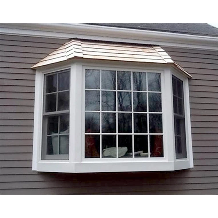 
European casement modern house aluminum bay window price 