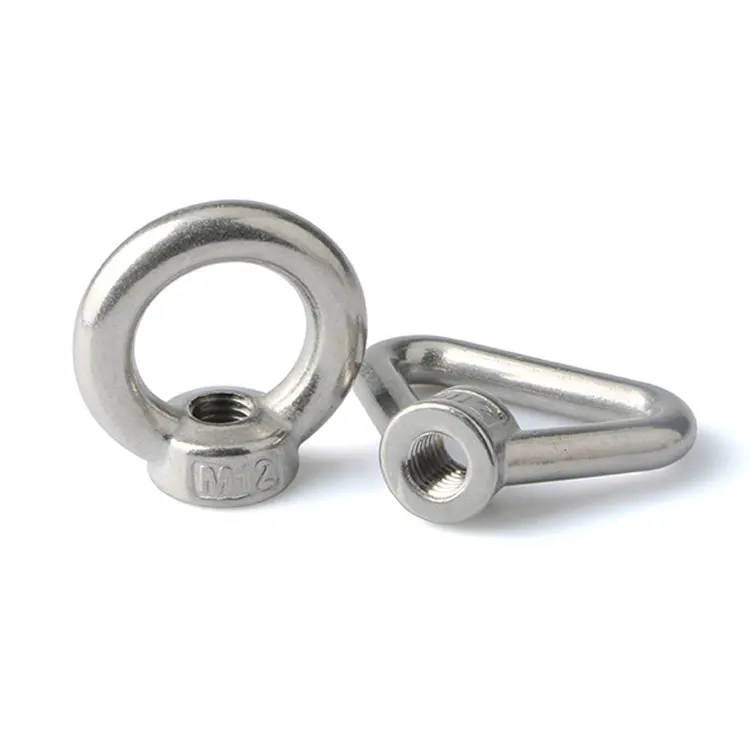 stainless steel aluminum hot dip galvanized eye hook nut m16 m5 m3 fastener components for Manufacturing machinery