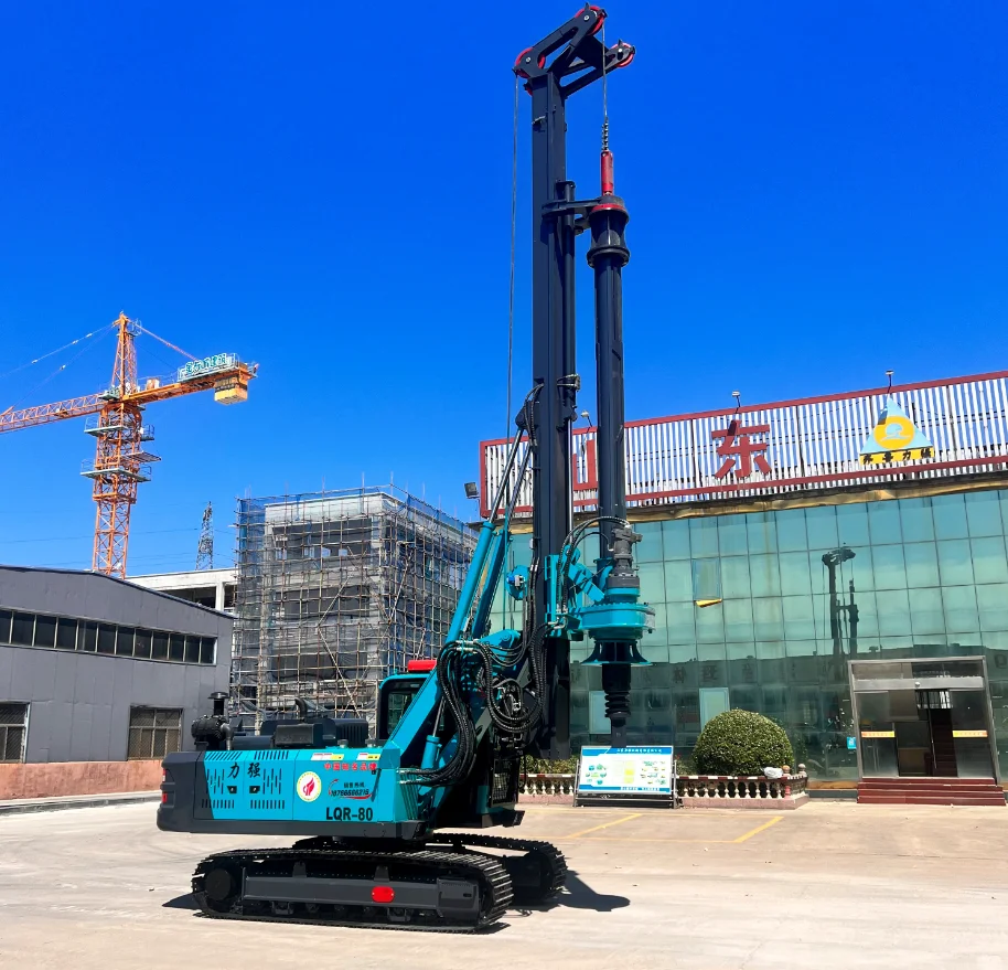 SDLQ Crawler machine lock rod rotary drilling rig LQR60-15M Helical Ground Pile Hydraulic Pole Driver Sheet Pileto Machine