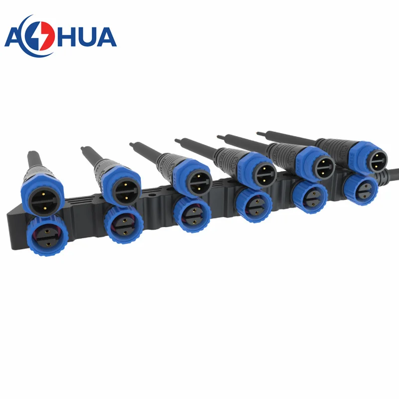 Customized Parallel Series Circuit Distributor  2pin M15 Waterproof Led Lighting Modules 2pin Female input Led Connector IP67 UL