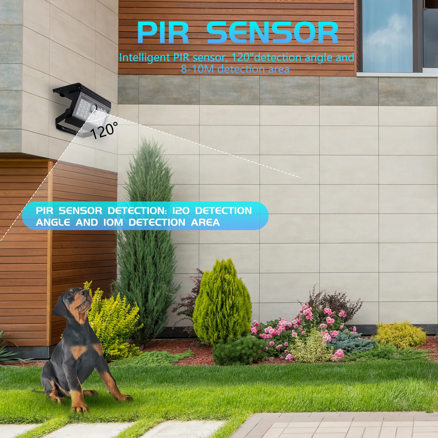 Outdoor IP65 Waterproof Solar Power Led Light Notebook Wall Light ABS 28 Leds Solar Light With PIR Motion Sensor for Outdoor