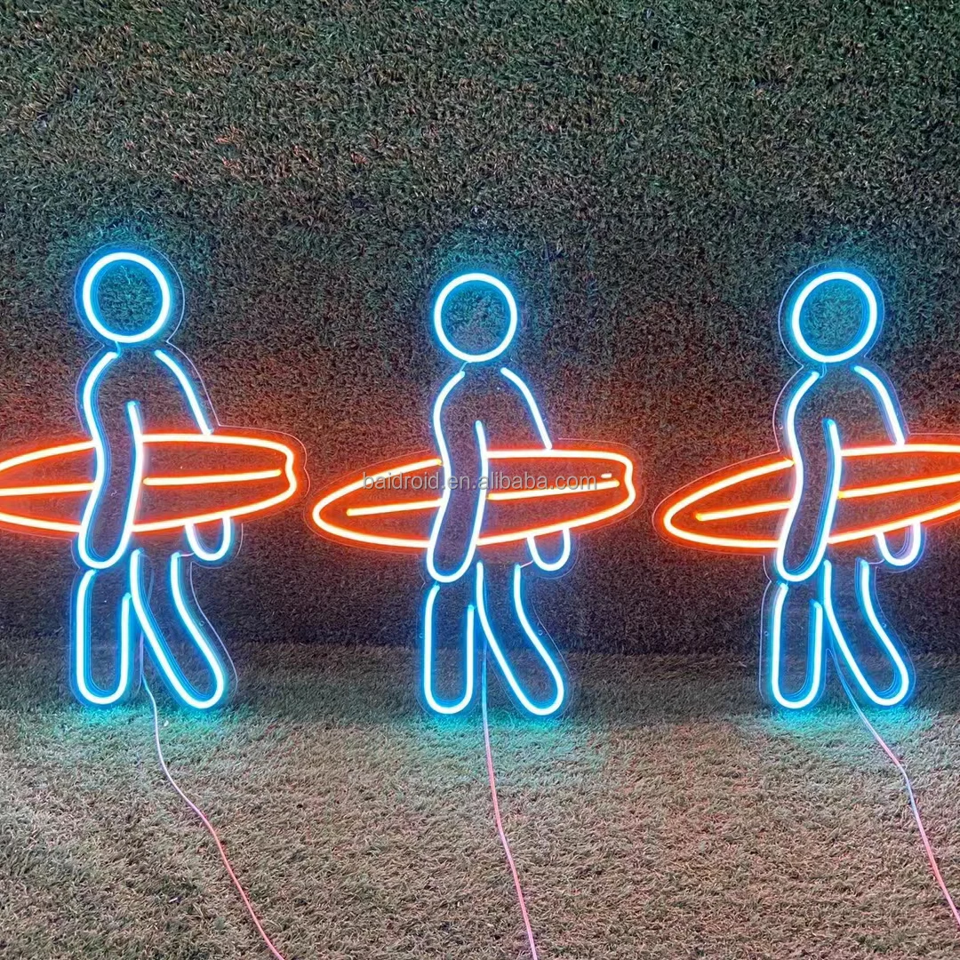 Free of PVC Pure Silicone LED Neon Light Sign with USA Plug Adapter