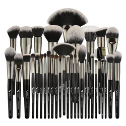 BEILI 35PC High Quality Private Label Vegan Make Up Brush Set custom Logo pinceaux maquillage Professional Artist Makeup brushes