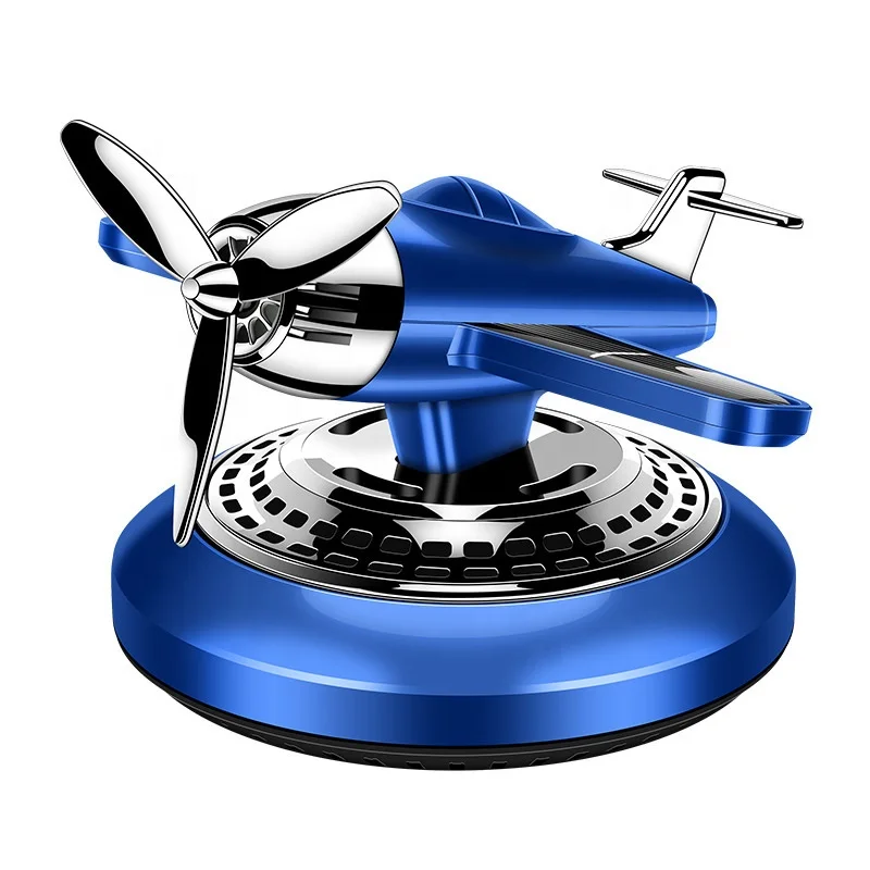 Solar Aircraft Swing Fighter Screen Car Ornament Dashboard Aromatherapy Decoration