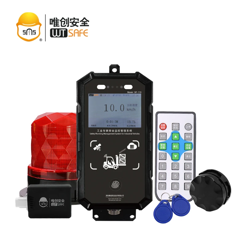 Forklift truck reverse anti collision radar sensor proximity detection system