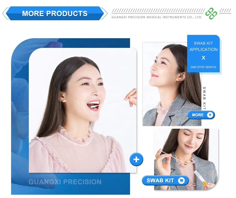 viral sterile transport medium Medical sterile amies liquid flocked swab