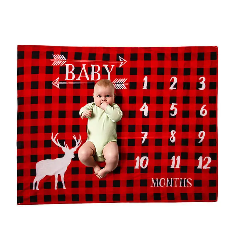 
i@home Custom design photography background security baby receiving blanket 