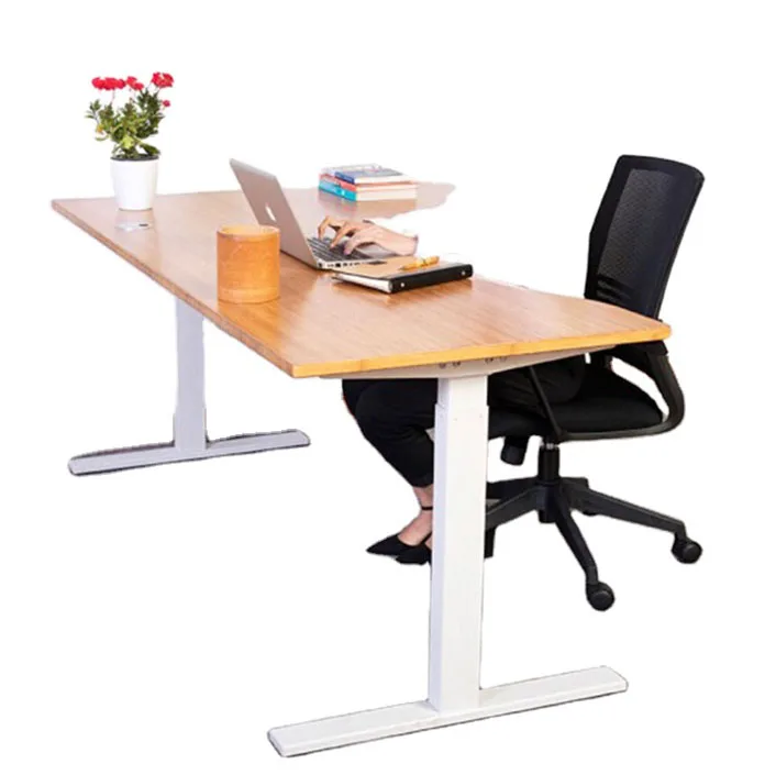 lift top bamboo table Eco-friendly bamboo desktop with height Adjustable Lifting Frame Bamboo desk For Office Home