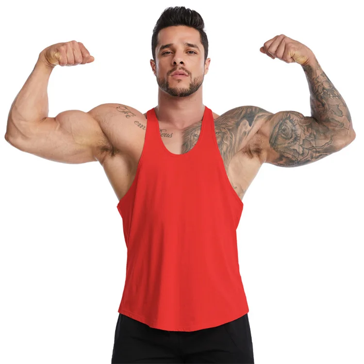 Wholesale Custom Logo Size Color Mens Tank Tops Fitness Sportswear Outwork Sleeveless Singlet Men Stringers