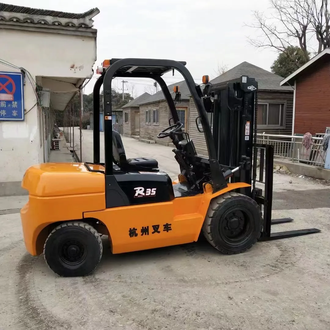 HANGCHA forklift R35 3.5 tons good condition cheap best choice used forklift ready for work