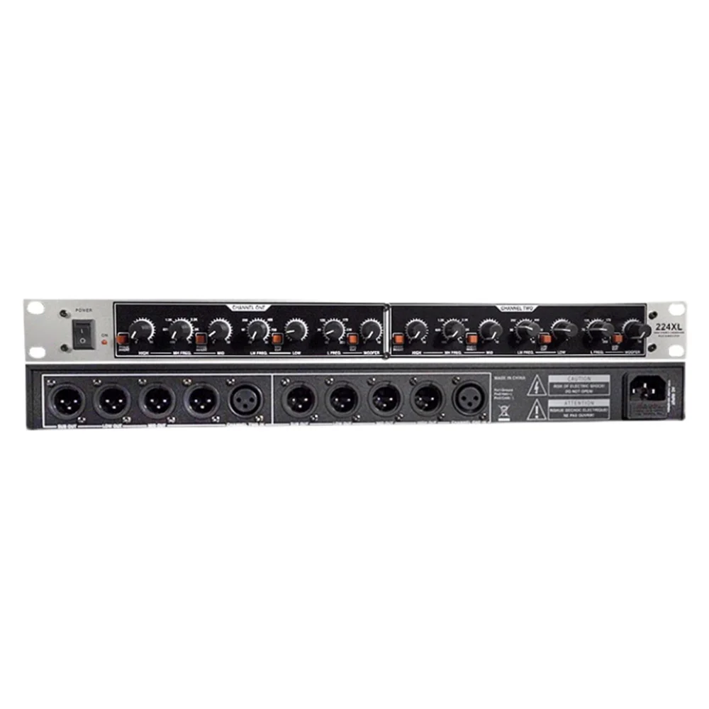 dbx224xl professional Crossover 4 way dbx 224XL / DBX 224 XL Low frequency summed SUBWOOFER output XLR balanced ins and outs