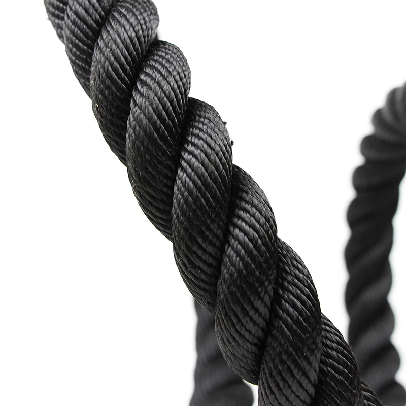 25mm 38mm 50mm Black Polyester Fitness Exercise Strength Core Training Rope Battle Ropes