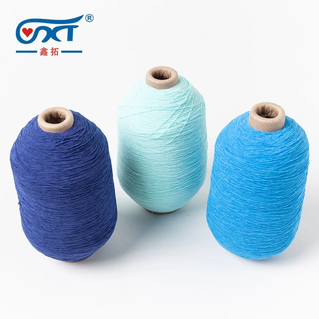 
Chinese Elastic 1407070 Rubber Spandex Covered Polyester Knitting Yarn 