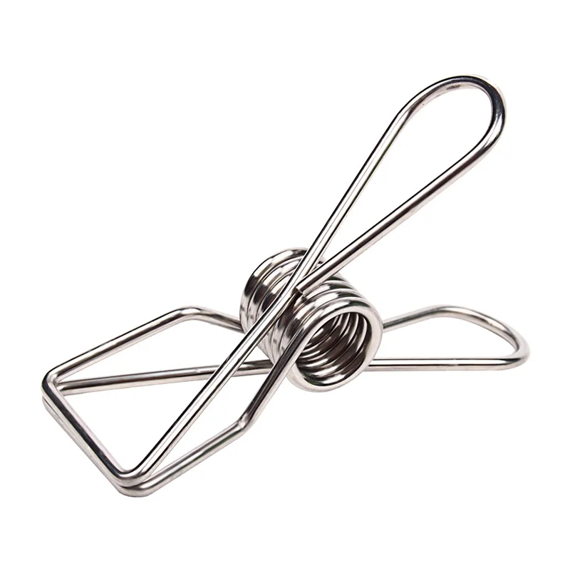 1.0MM stainless steel fish-shape binder clips Office documents metal custom paper binder