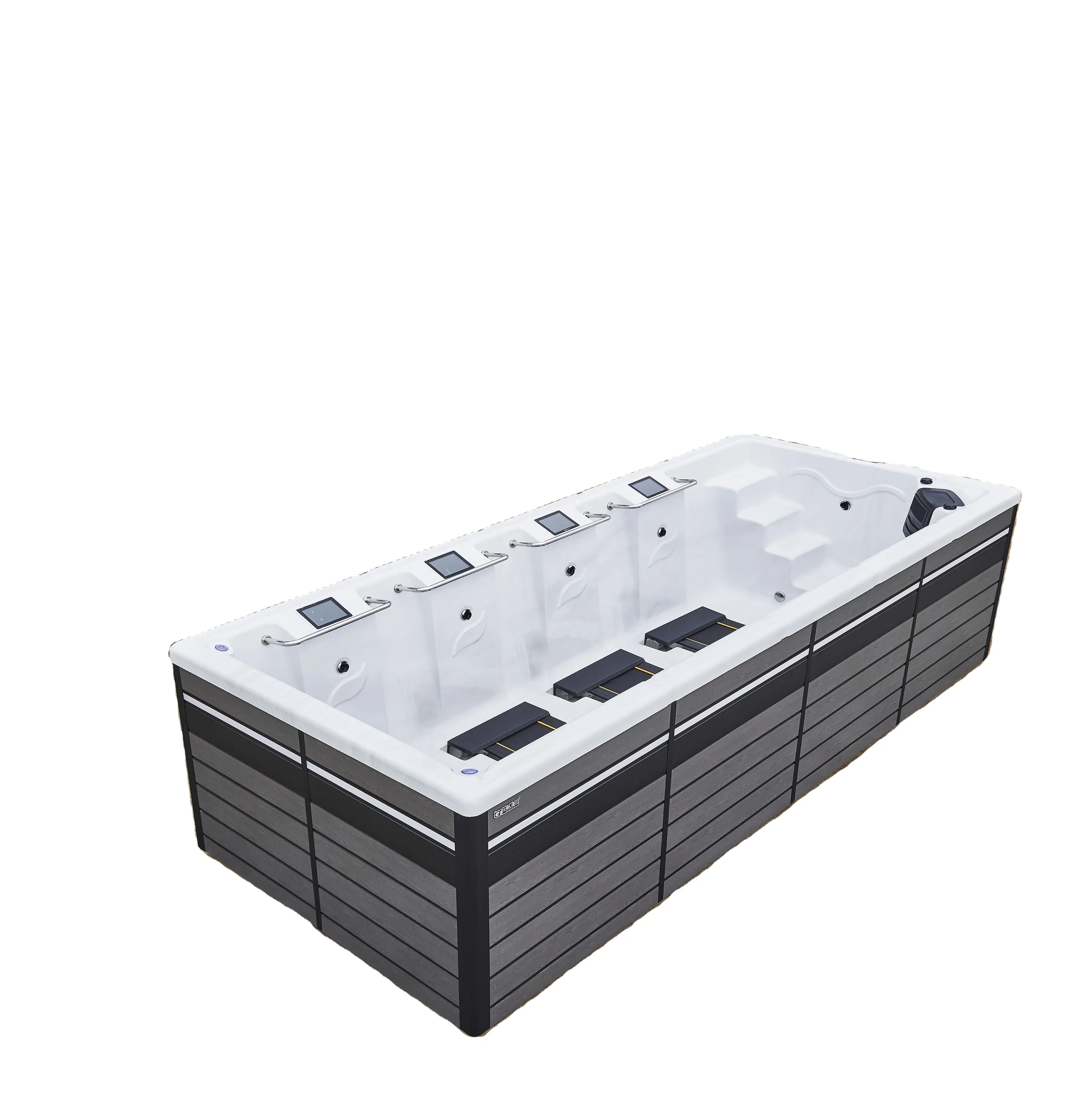 rehabilitation swimming pool spa underwater treadmill jogging pad acrylic commercial GYM pool