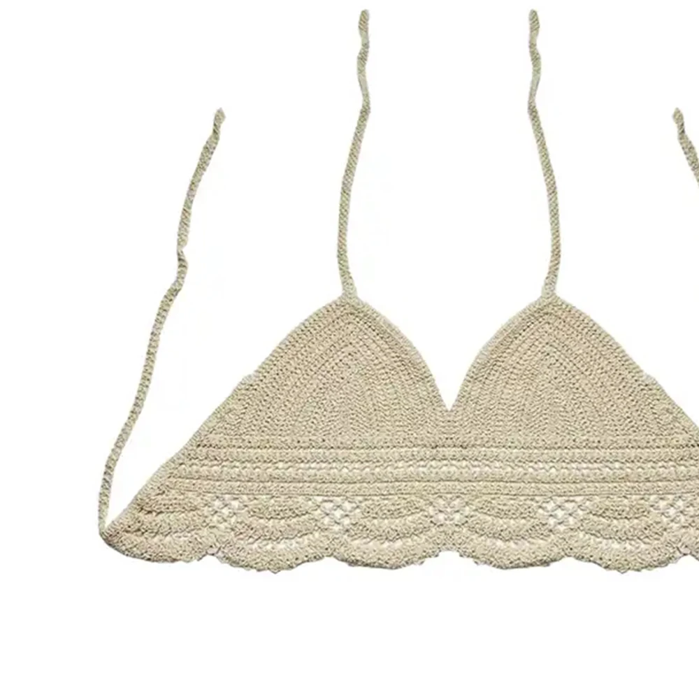 Wholesale Hot Style Women Knit Sexy Sweater Summer Crochet Bikini Top Beachwear