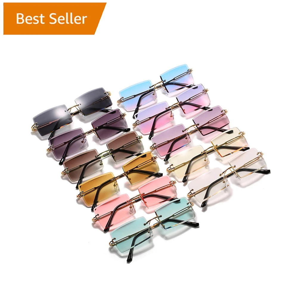 2021 fashion sunglasses anti-blue light flat mirror men and women Vintage Retro Hip Hop Style Sun Glasses
