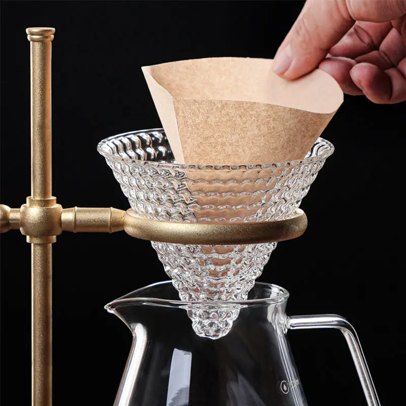 Термоуплотнительные конусные фильтры для кофе бумажные одноразовые разлива экологически чистые 100 шт. 60