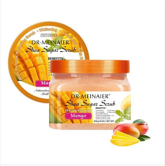 New Natural Vitamin Sugar Scrub Face and Body Skin care Bath Salt Deep Clean Hydrating Aroma Whitening Scrub