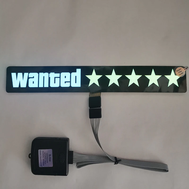 Hot selling Fashion JDM Car  LED Decoration Light Sticker Flashing Lights Windshield Glow Panel Electric Marker Lamp