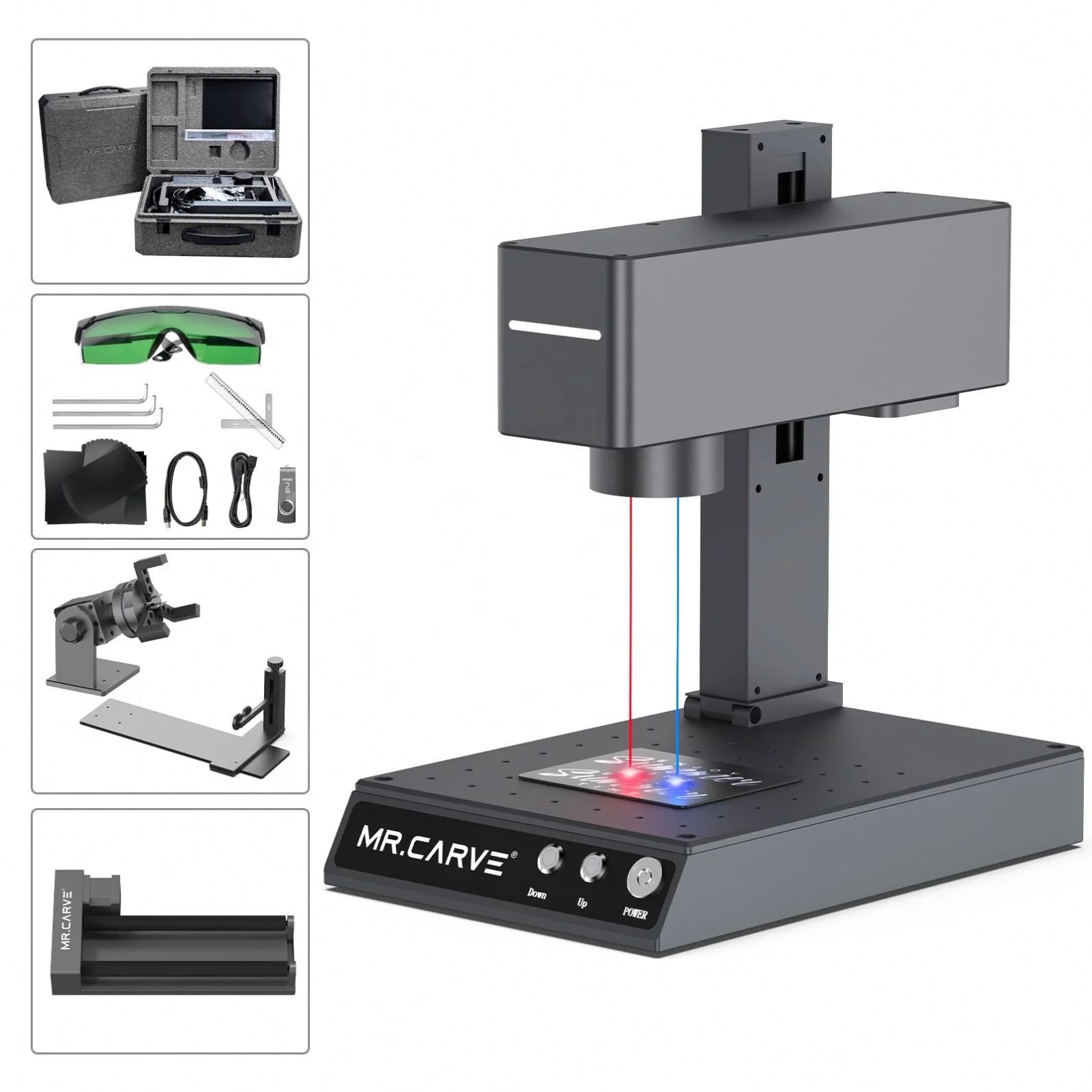DAJA M4 Vinyl Records 0220 30w 6090 1060 1390 pcb Stencil Engraving with Rotary Plywood Cutting Machine Handheld Laser Marker