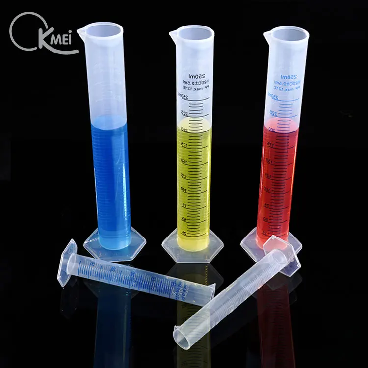 Laboratory plastic measuring cylinder 25ml 50ml 100ml 250ml 500ml 1000ml