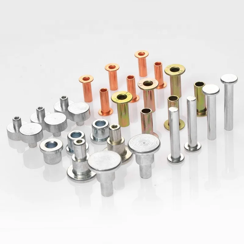 Factory Hot Sale Blend Rivet Flat Head Round Head Hollow Rivet Multi Specification Brass Tubular Rivet