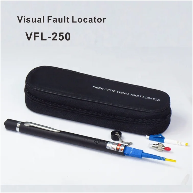 VFI-250 cable checking machine locator  visual  fault mini multimeter vfl optical power meter with vfl visual fault locator