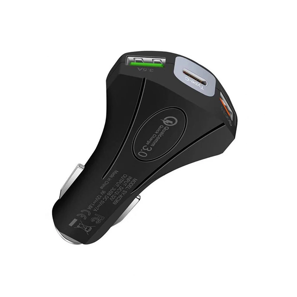 
SIPU car adapter 5A PD 3.0 USB TYPE C car charger metal charger QC 3.0 fast car charger 