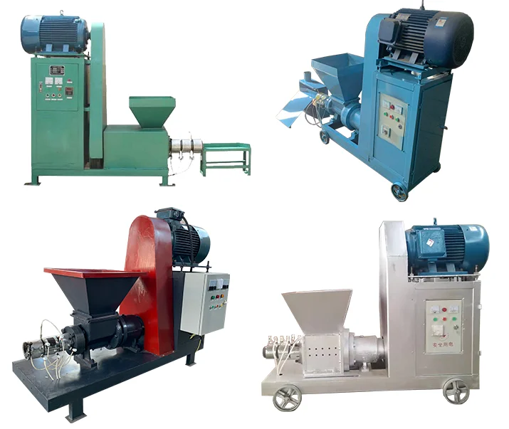     Small coal biomass sawdust conconut shell rice husk charcoal making machine log wood press briquette machine   