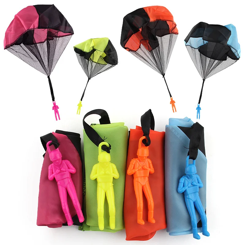 Outdoor Kids Toy Hand Throw Wholesale Mini Play Set Educational Child Soldier Parachute Toy