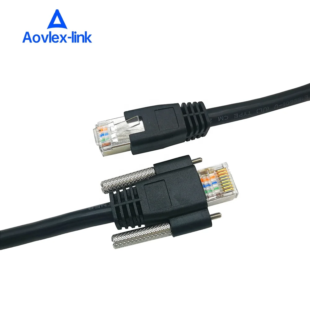  Кабель для камеры с функцией машинного видения кабель Ethernet Cat6 Cat7 винтовой блокировкой цепь сопротивления gige