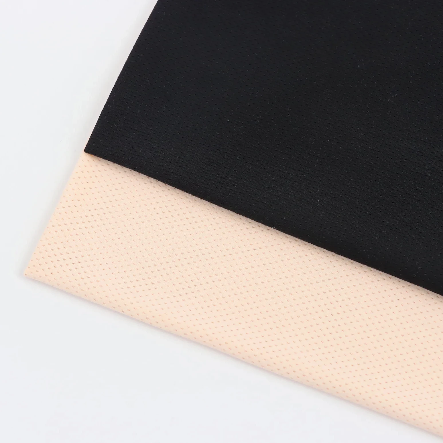Cool and Breathable for Spring/Summer Season Polyester Spandex Knitted Jacquard Rib Net Fabric
