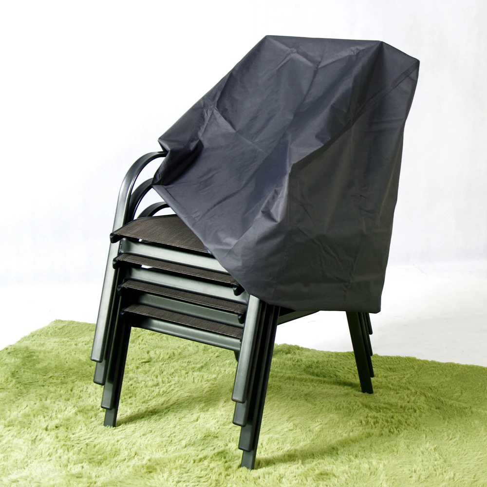 100% polyester waterproof heavy duty material pario garden furniture stacking chair covers