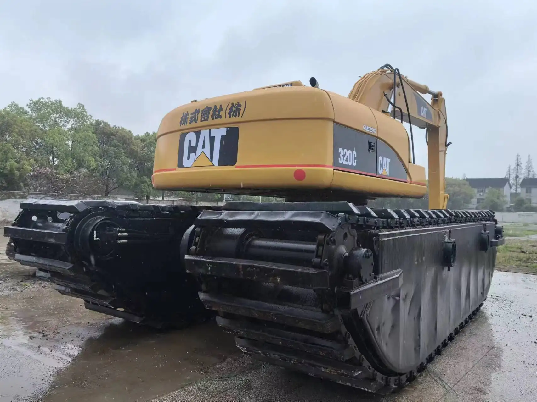 Dredge Excavator Swamp Excavator 40 ton Amphibious Excavator with Pontoon and Dredging pump